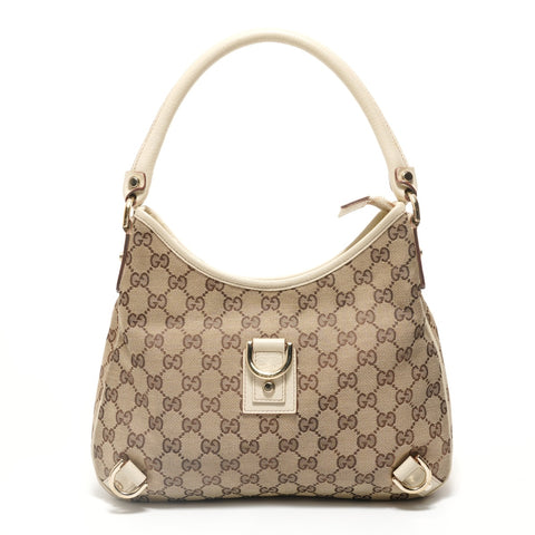 GUCCI GG canvas Abbey Shoulder Bag beige WS27924