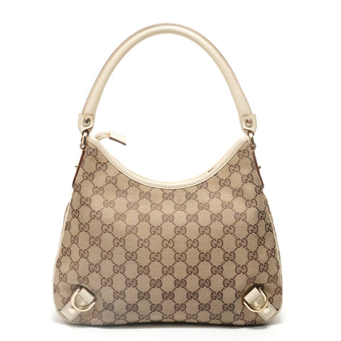 GUCCI GG canvas Abbey Shoulder Bag beige WS27924