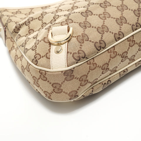 GUCCI GG canvas Abbey Shoulder Bag beige WS27924