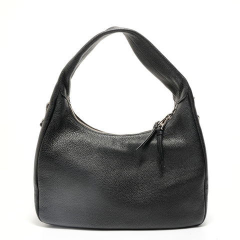 PRADA Leather 2way Shoulder Bag black WS27925