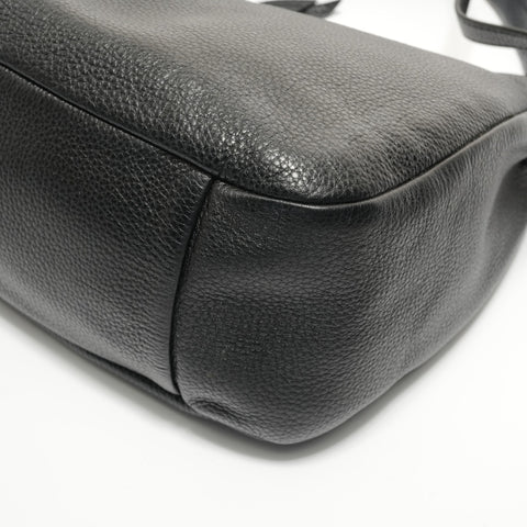 PRADA Leather 2way Shoulder Bag black WS27925