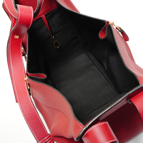 LOEWE Hammock Leather 2-Way Handbag, Red Handbag Red WS27926