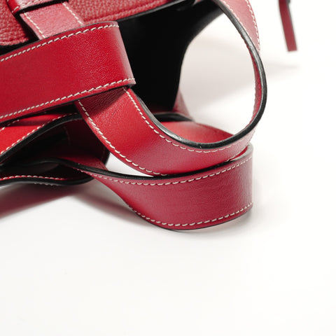 LOEWE Hammock Leather 2-Way Handbag, Red Handbag Red WS27926