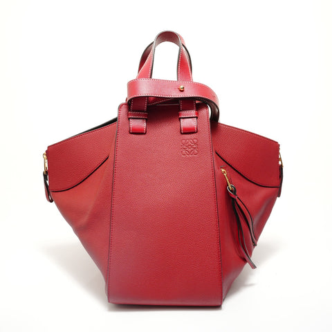 LOEWE Hammock Leather 2-Way Handbag, Red Handbag Red WS27926