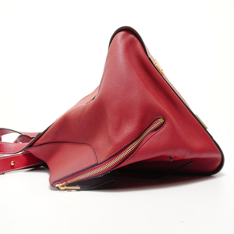 LOEWE Hammock Leather 2-Way Handbag, Red Handbag Red WS27926