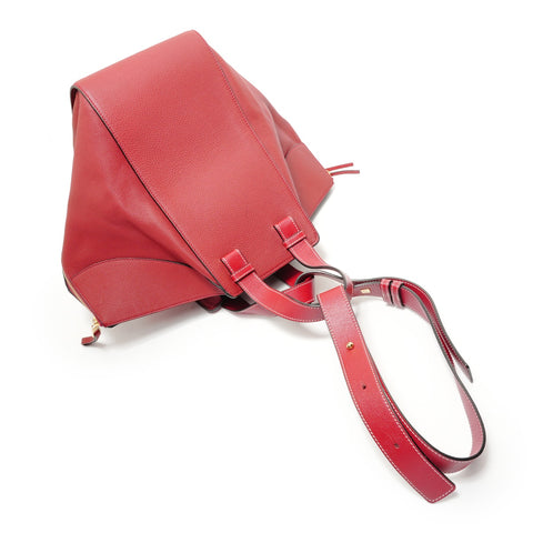 LOEWE Hammock Leather 2-Way Handbag, Red Handbag Red WS27926