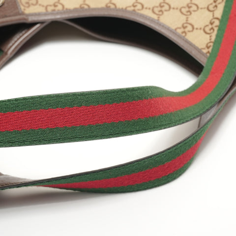 GUCCI GG Canvas Sherry Giglio Tote Bag beige WS27927