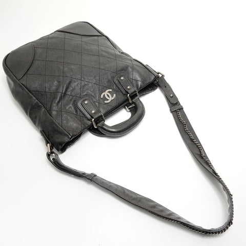 CHANEL Bowling Bag (Outdoor Line, Series 10) Handbag black WS27928