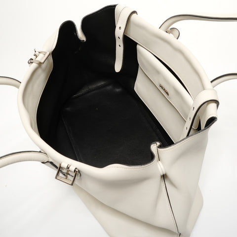 PRADA Leather bag Tote Bag white WS27929