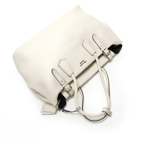 PRADA Leather bag Tote Bag white WS27929