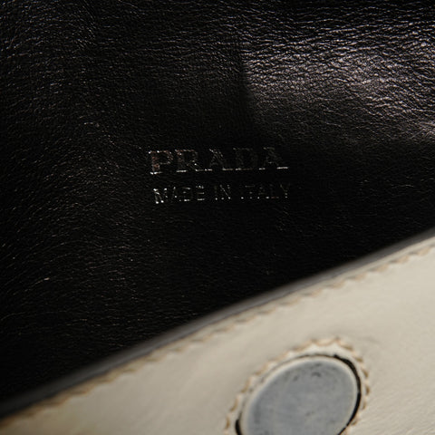 PRADA Leather bag Tote Bag white WS27929