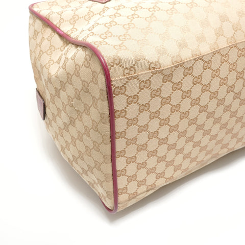GUCCI GG canvas Boston bag Handbag beige WS27930