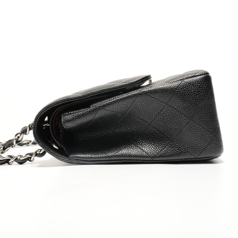 CHANEL Matelass 30 Double Flap Caviar Skin, Series 15 Shoulder Bag black WS27933