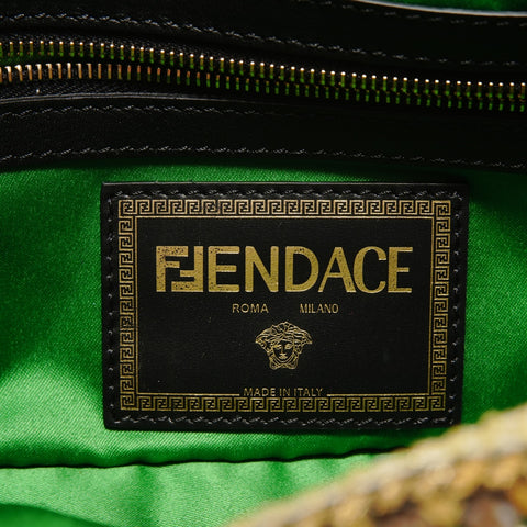 FENDI Fenderche Baguette Bead Embroidery Shoulder Bag multicolor WS27936