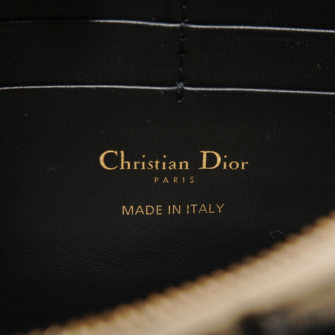 Christian Dior Saddle Chain Pouch Medium Shoulder Bag Navy WS27937