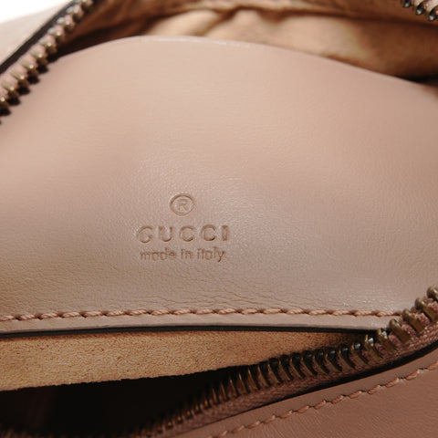 GUCCI Gucci GG Marmont half-moon shaped mini bag, pink beige Shoulder Bag beige WS27939