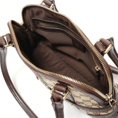 GUCCI GG canvas sherry line shoulder bag Shoulder Bag Brown WS27940