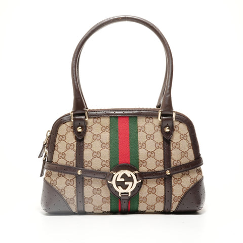GUCCI GG canvas sherry line shoulder bag Shoulder Bag Brown WS27940