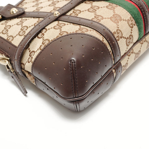 GUCCI GG canvas sherry line shoulder bag Shoulder Bag Brown WS27940