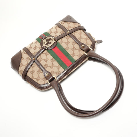 GUCCI GG canvas sherry line shoulder bag Shoulder Bag Brown WS27940