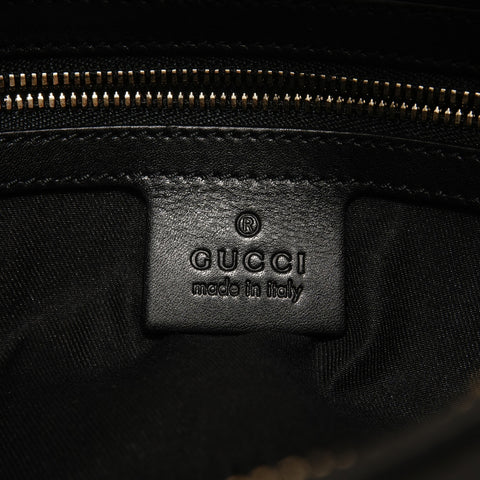 GUCCI Sherry Line Interlocking G GG Canvas Shoulder Bag black WS27942