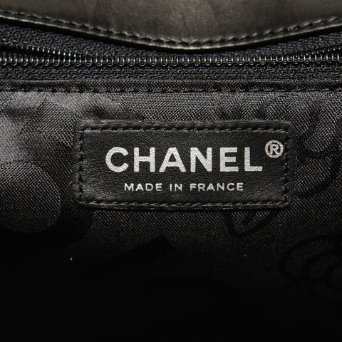 CHANEL Mademoiselle Silver Metal Chain 10 series Shoulder Bag black WS27943