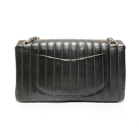CHANEL Mademoiselle Silver Metal Chain 10 series Shoulder Bag black WS27943