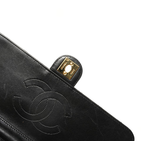 CHANEL Item No. 12 Matelass Lambskin COCO Mark Shoulder Bag black WS27944