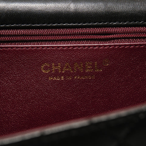 CHANEL Item No. 12 Matelass Lambskin COCO Mark Shoulder Bag black WS27944