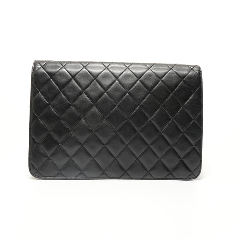 CHANEL Item No. 12 Matelass Lambskin COCO Mark Shoulder Bag black WS27944