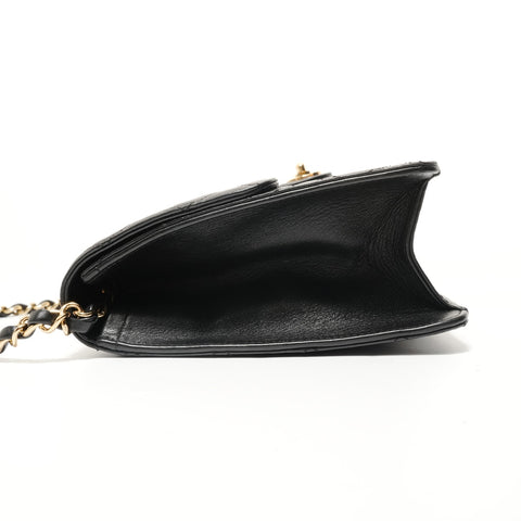 CHANEL Item No. 12 Matelass Lambskin COCO Mark Shoulder Bag black WS27944