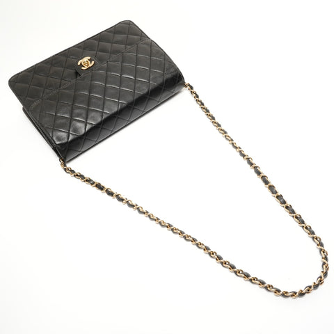 CHANEL Item No. 12 Matelass Lambskin COCO Mark Shoulder Bag black WS27944