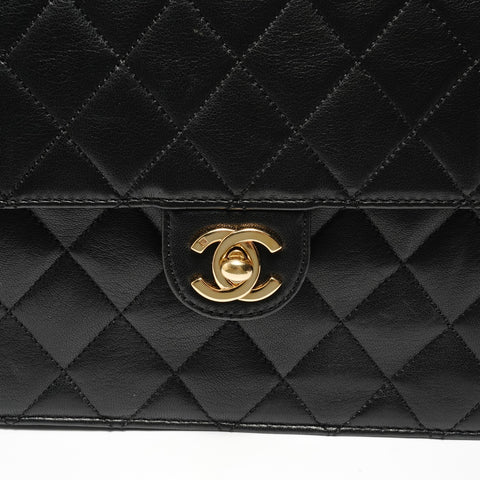 CHANEL Item No. 12 Matelass Lambskin COCO Mark Shoulder Bag black WS27944