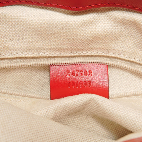 GUCCI GG canvas leather Handbag beige WS27945