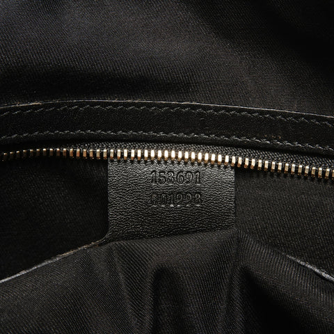 GUCCI GG canvas sherry line Shoulder Bag black WS27946