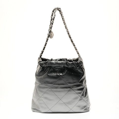 CHANEL 2022-2025 Chanel 22 Small Gradient Shoulder Bag Silver WS27947