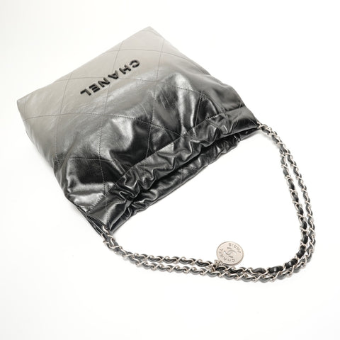 CHANEL 2022-2025 Chanel 22 Small Gradient Shoulder Bag Silver WS27947