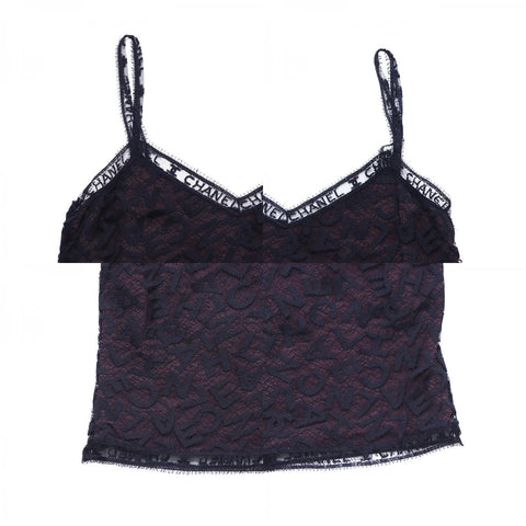 Chanel Size 38 1998 See-through Setup Cotton Black WS2794