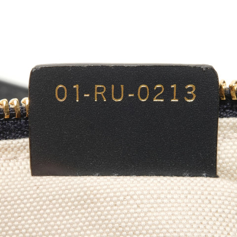 Christian Dior Trotter Canvas Shoulder Bag Navy WS27951