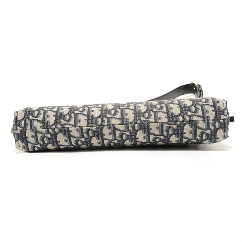 Christian Dior Trotter Canvas Shoulder Bag Navy WS27951