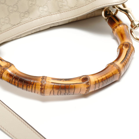 GUCCI Guccissima Bamboo 2WAY Handbag beige WS27952