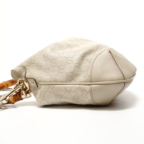 GUCCI Guccissima Bamboo 2WAY Handbag beige WS27952