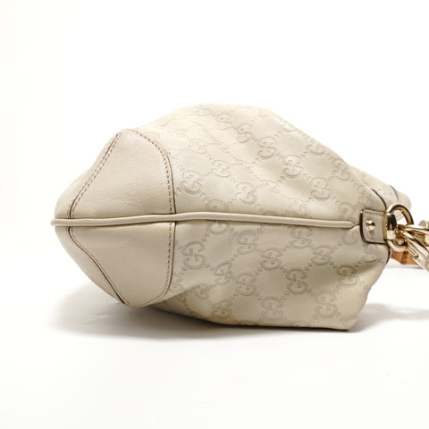 GUCCI Guccissima Bamboo 2WAY Handbag beige WS27952