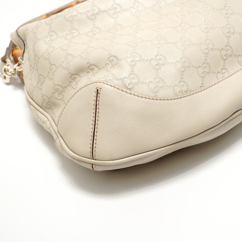 GUCCI Guccissima Bamboo 2WAY Handbag beige WS27952