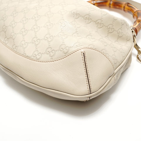 GUCCI Guccissima Bamboo 2WAY Handbag beige WS27952