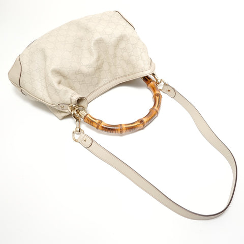 GUCCI Guccissima Bamboo 2WAY Handbag beige WS27952