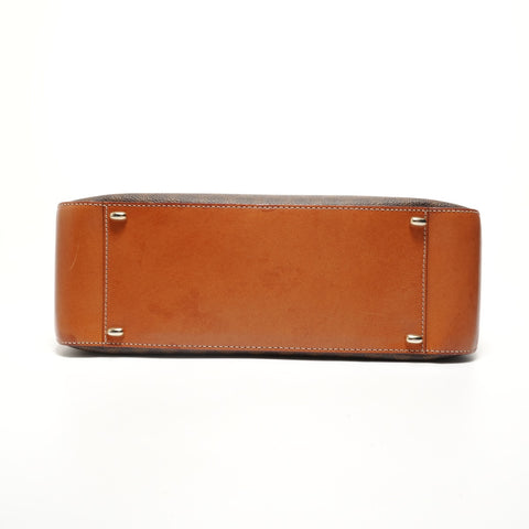 CELINE Macadam PVC Shoulder Bag Brown WS27953