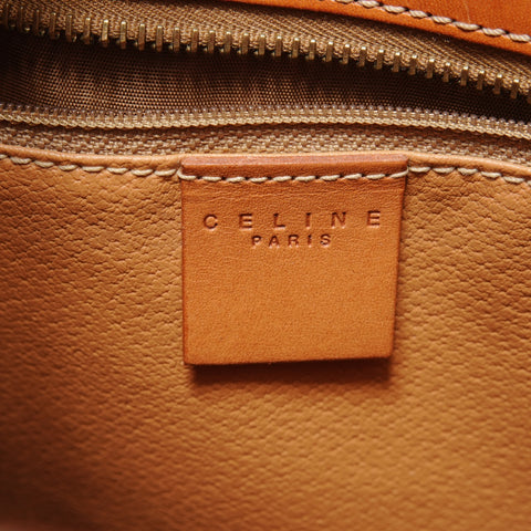CELINE Macadam PVC Shoulder Bag Brown WS27953