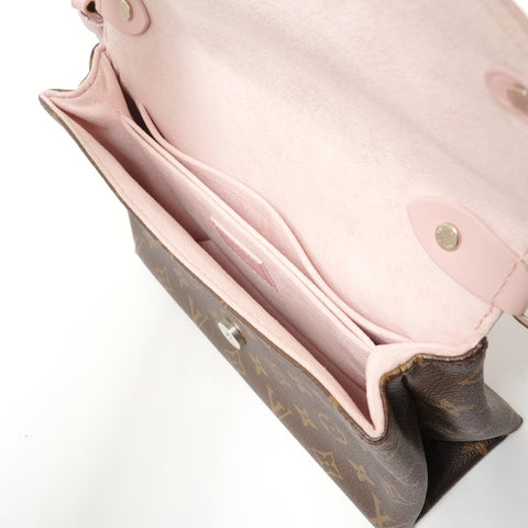 LOUIS VUITTON Monogram Saint-Michel Rose Ballerine, made in 2018. Shoulder Bag Brown WS27956