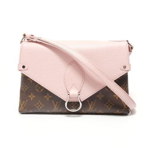 LOUIS VUITTON Monogram Saint-Michel Rose Ballerine, made in 2018. Shoulder Bag Brown WS27956